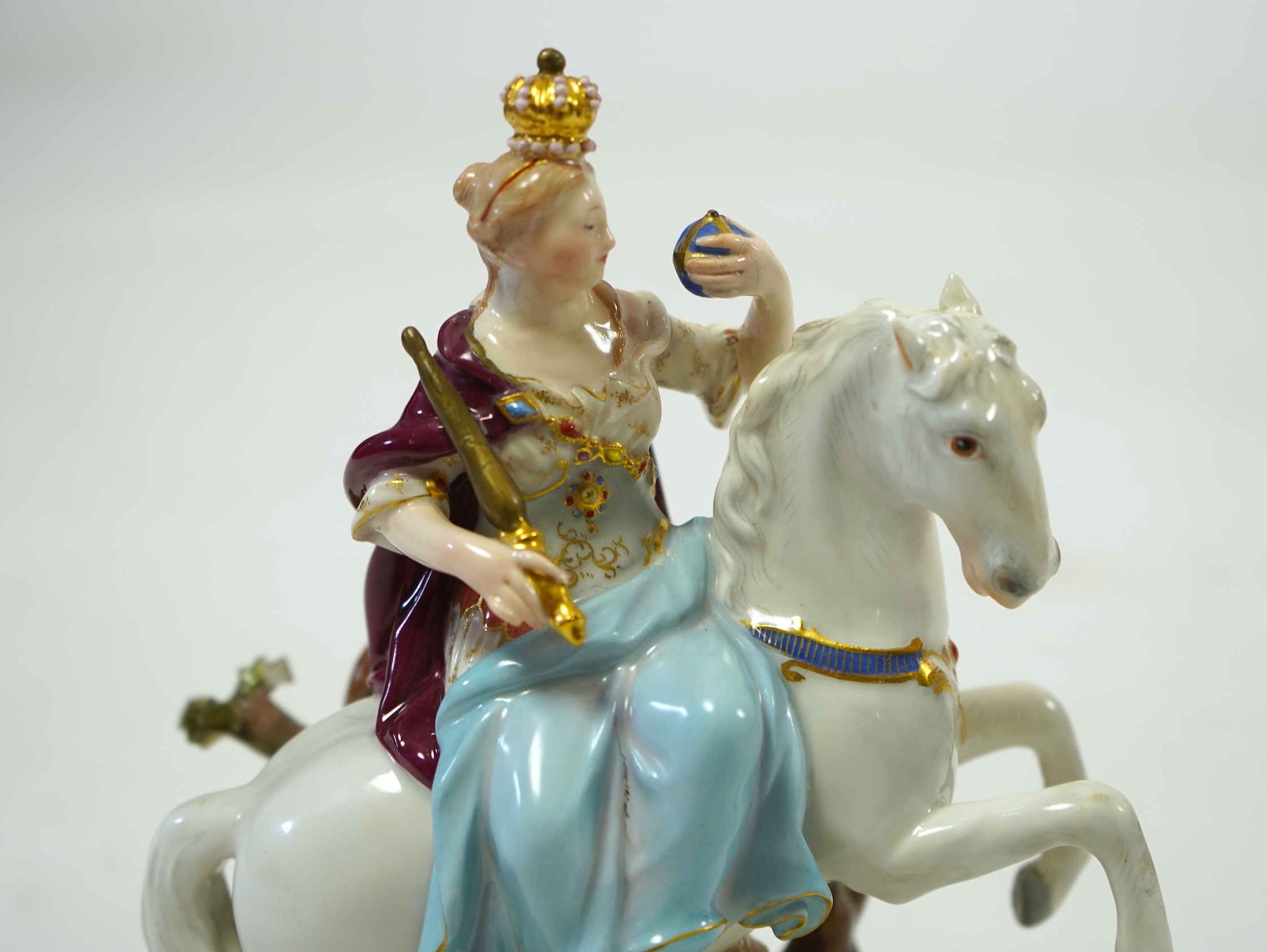 A Meissen porcelain figure of Catherine The Great, late 19th century